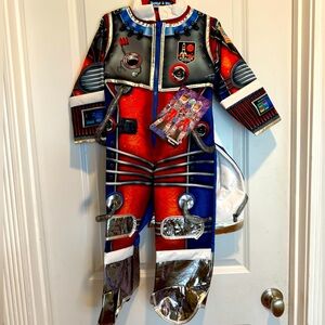 New! ADVENTURE FACTORY Astronaut One Piece Costume with Detachable Helmet